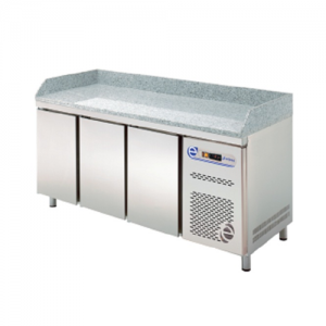 Masa Preparare Pizza - Inox Cu Blat De Granit - 135 cm 