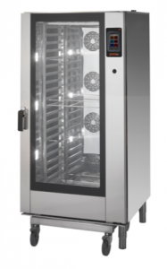 Cuptor electric gastronomie, seria PLUS GASTRO, capacitate 20 tavi gn 1/1, touchscreen, spalare automata, 37kw, 86x99.8x186cm