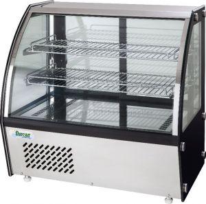 Vitrina refrigerata de banc, cu geam bombat, Capacitate 120 litri, Temperatura de lucru +2/+8ºC, 69.5x58x67cm