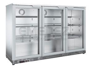 Frigider pentru bar din inox cu 3 usi 137.5x54x90.5