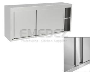 Dulap Inox de perete cu usi glisante si raft Inox 140x40.3x69.2