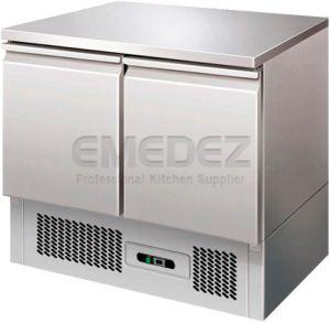 Saladeta refrigerata static blat inox cu 2 usi 90x70x87