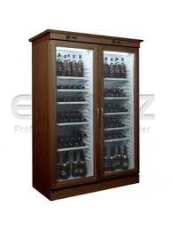 Frigider pentru vin cu sistem refrigerare static usa sticla wenge 128x61x186