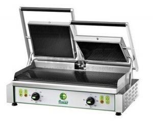 Grill electric de banc cu placa fonta 3400 W 62x36x20/52