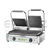 Grill electric de banc cu placa fonta striata 57x30.5x21/50