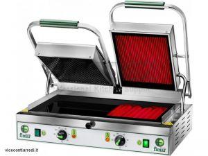 Grill electric de banc cu placa vitro ceramica 3400 W 63x45x19/60