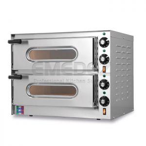 Cuptor electric pizza seria Small G 2x Ø 33 cm cu usa inox+sticla