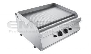 Gratar grill gaz de banc cu placa straiata 80x73x30