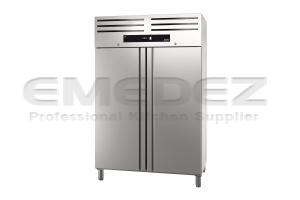 Congelator vertical profesional inox monobloc cu 2 usi, GREEN LINE 1400 litri 131.8x80x201.5cm