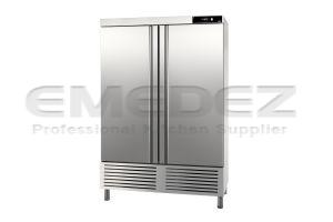 Frigider vertical profesional din inox cu 2 usi 1200 litri 138.8x72.6x206.7cm