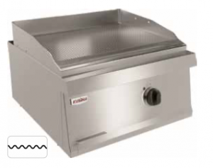 Fry-top electric de banc cu placa striata 6kw,60x60x30cm