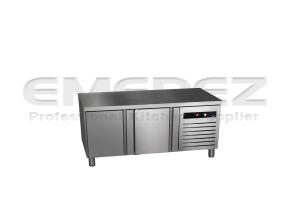 Masa de lucru suport inox refrigerata 2 usi GREEN LINE 134.2x70x58.4CM