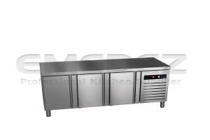 Masa de lucru suport inox refrigerata 3 usi GREEN LINE 179.2x70x58.4