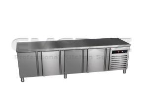 Masa de lucru suport inox refrigerata 4 usi GREEN LINE 224.2x70x58.4