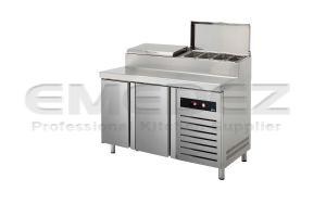 Masa preparare pizza si salate frigorifica cu 2 usi 290 litri 134.2x70x105