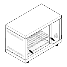 Salamandra electrica de banc trifazata 79x40x39cm