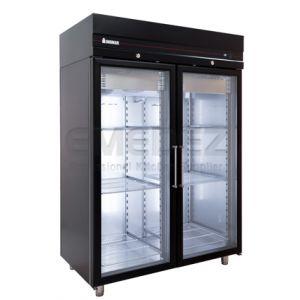 Congelator profesional vertical vopsit cu 2 usi de sticla 1432 litri 144x90.5x210cm INOMAK R290