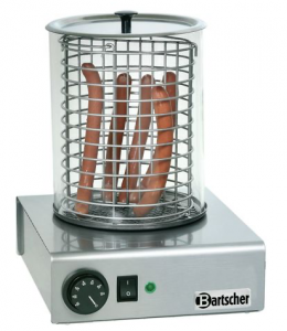 Aparat hot dog cu baza dreptunghiulara, 1000W 230V, 26x29.5x36cm