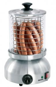 Aparat hot dog cu baza rotunda, 800W 230V, 29.5x29.5x41.5cm