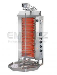 Aparat kebap shaorma electric cu 6 rezistente si motor sus, capacitate 50kg, Potis model E3S