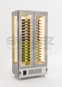Dulap frigorifica depozitare vinuri, geam pe toate părțile, 100x62x206cm