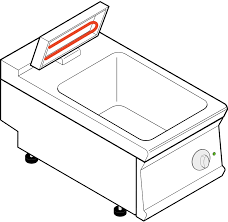 Incalzitor cartofi de banc, cu rezistenta ceramica, 1kw-230V, 40x70x28cm