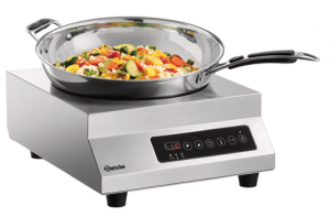 Plita profesionala electrică cu inducție pentru wok cu geam SCHOTT, 3.5kw 230V, 35.5x44x16.5cm