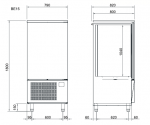 Blast chiller / Abatitor profesional, capacitate 15 tavi gn 1/1 sau 15 tavi 60x40cm, 2622W, 400V, 79x82x180cm