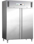 Frigider inox vertical cu 2 uși, R290, capacitate 1200lt, AISI304, model G-GN1200TN, 134x80x201cm