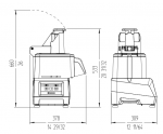 Masina de feliat legume, putere 800W, monofazat, capacitate 50-350kg, model CA-21, 37.8x30.9x53.3cm