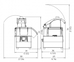 Masina pentru feliat legume cu viteza variabila, capacitate 500kg/h, SAMMIC, model CA-3V, 39.1x40x65.2cm