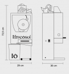 Storcator automat, Frucosol, model F50 Compact, 29x36x72.5cm