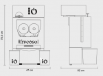 Storcator automat portocale, Frucosol, model F50A, 47x62x78.5cm