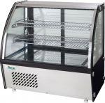 Vitrina refrigerata de banc, cu geam bombat, Capacitate 160 litri, Temperatura de lucru +2/+8ºC, 87.3x58x67cm