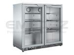 Frigider pentru bar din inox cu 2 usi 92.5x54x90.5