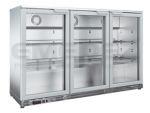 Frigider pentru bar din inox cu 3 usi 137.5x54x90.5