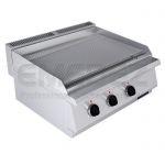 Gratar grill electric de banc cu placa striata 60x60x30