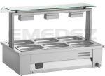 Bain Marie  de banc cu geam simplu MEV610 GN 1/1 108x63x71