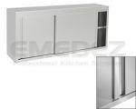 Dulap Inox de perete cu usi glisante si raft Inox 140x40.3x69.2