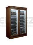 Frigider pentru vin cu sistem refrigerare static usa sticla wenge 128x61x186