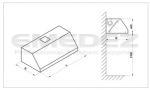 Hota Inox prindere in perete Seria EX-E/1000 cu motor 180x90