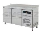 Masa de lucru inox refrigerata cu 4 sertare 290 litri 134.2x70x85