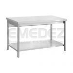 Masa de lucru Inox cu 1 polita inferioara ,demontabila  139x70x87cm