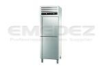 Frigider profesional vertical inox 700litri cu 2 compartimente independente  65.3x84.2x204cm