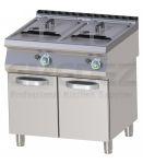 Friteusa dubla gaz 15+15lt cu suport inchis 80x73x90cm