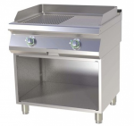 Fry-top electric 1/2 neted 1/2 striat 80x73x90cm