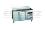 Masa de lucru inox cu refrigerare GREEN LINE 2 usi,149.2x60x85cm 149.2x60x85