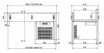 Vitrina salatbar cu bazin, racire statica, incorporabila 2 gn1/1 , 79x61x55.8cm