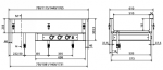 Vitrina servire calda bainmarie incorporabil,cu bazine independente 2 gn 1/1,79x61x30.4cm