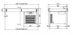 Vitrina servire cu blat refrigerat incorporabila 2 gn 1/1,79x61x55.8cm